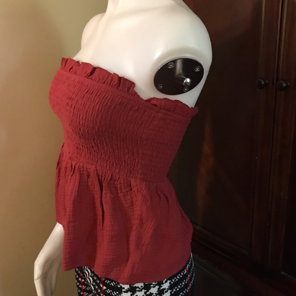 🆕 Sky and Sparrow Red Tube Top-Small - Picture 3 of 7